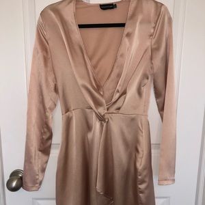 Satin mini dress by Prettylittlething